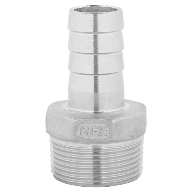 Штуцер ёлочка НР 1 1/4" AISI 25 мм Штуцер ёлочка НР 1 1/4" AISI 25 мм