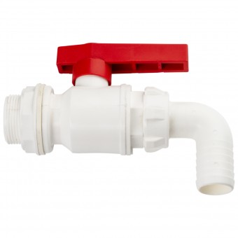 Кран пластиковый 21Е Ø 1 1/4"  Кран пластиковый 21Е Ø 1 1/4"