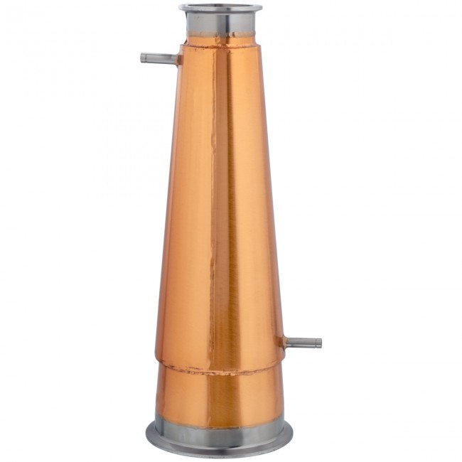 Конус "Аламбик 21" с рубашкой укрепления, медь с соединением CLAMP 2.5"