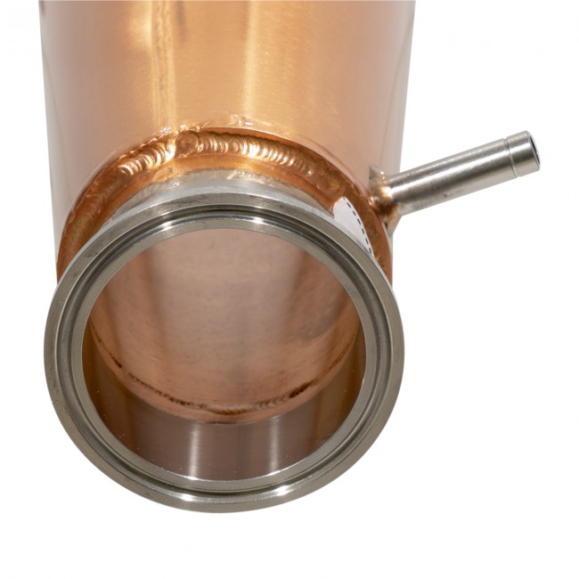 Конус "Аламбик 21" с рубашкой укрепления, медь с соединением CLAMP 2.5"