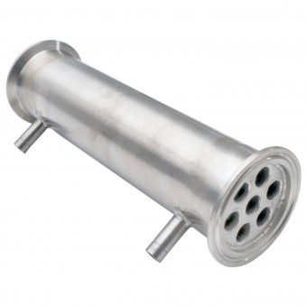 Холодильник кожухотрубный 500 мм. CLAMP 2,0" AISI штуцер 10 мм.