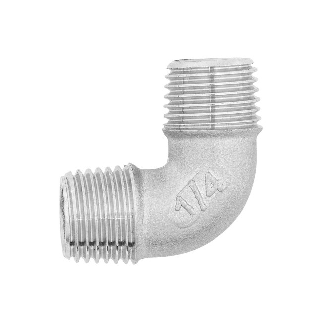 Отвод НР 1/4" AISI