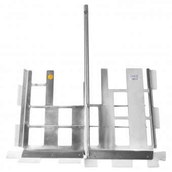 Лопасти мешалки с силиконовыми скребками ПВК-150 (для мотора 0,35кВт с редуктором)