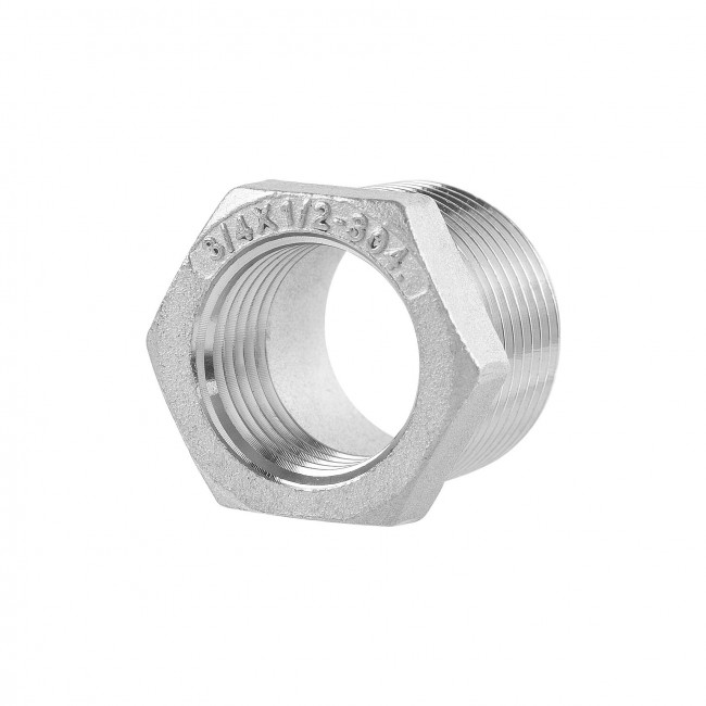 Футорка ВР 1/2" - НР 3/4" AISI