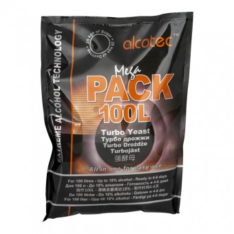 Дрожжи спиртовые "Alcotec MegaPack Turbo" 360 гр. Дрожжи спиртовые "Alcotec MegaPack Turbo" 360 гр.