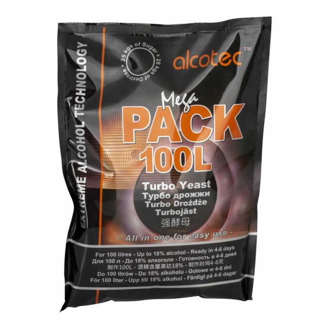 Дрожжи спиртовые "Alcotec MegaPack Turbo" 360 гр. Дрожжи спиртовые "Alcotec MegaPack Turbo" 360 гр.