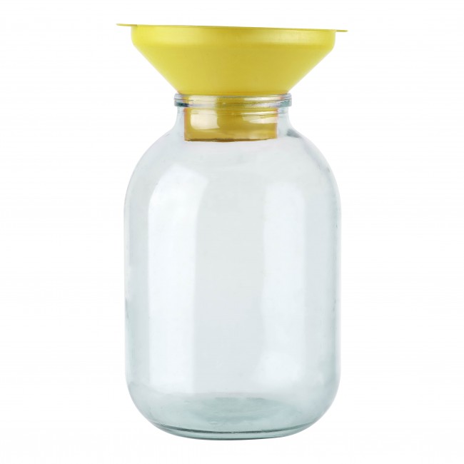 Воронка пластмассовая d-140 мм, h-75 мм. с носиком d-60 мм