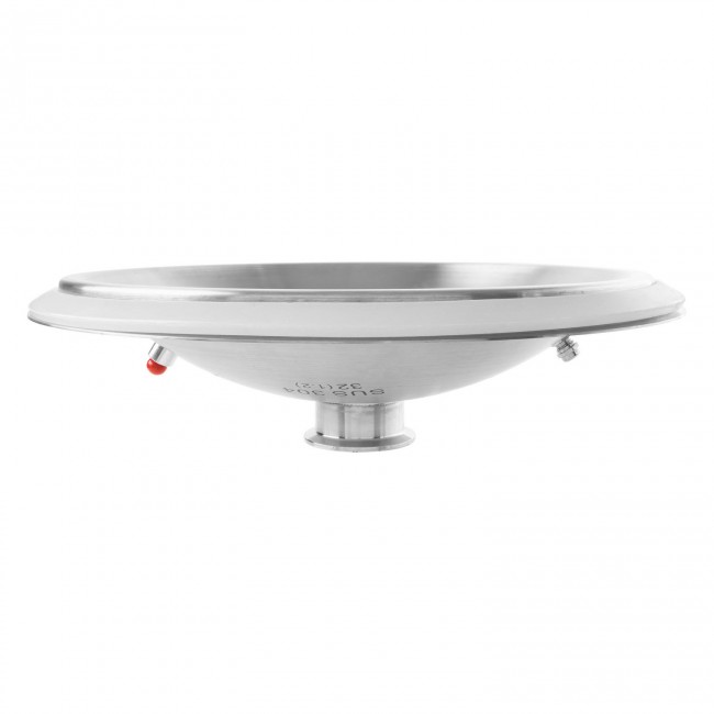 Куб 25 л с зиговкой, отвод ВР 1/2, штуцер Clamp 2,0", тройное дно 32*32 с купол.крышкой 