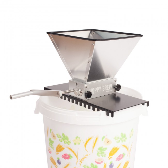 Мельница для солода двухвальцовая Hoppy Brew на подставке Мельница для солода двухвальцовая Hoppy Brew на подставке