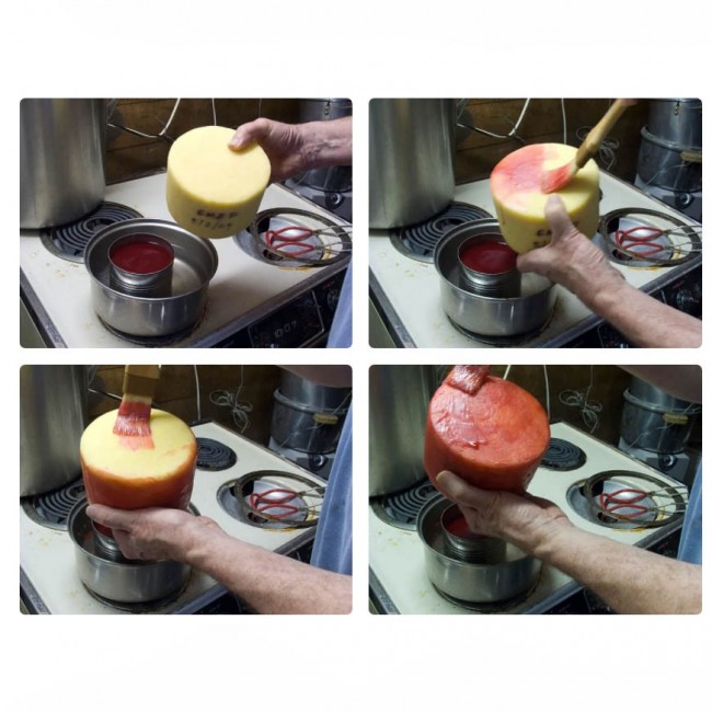 Воск для сыра красный 500 гр.