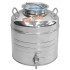 Кран шаровый Г-образный НР 1/2" AISI  
