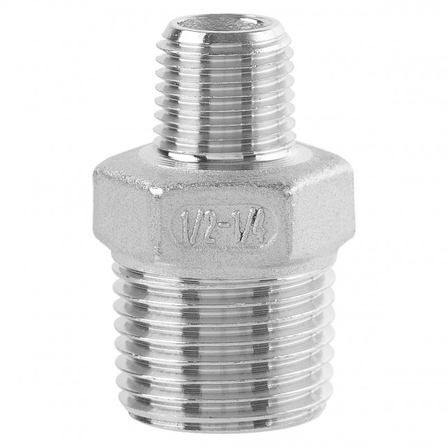 Переходник НР 1/4" НР 1/2" AISI