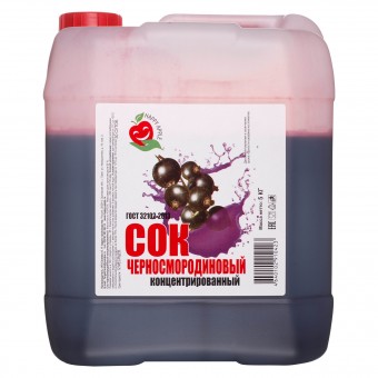 Сок черной смородины концентрированный 5 кг.
