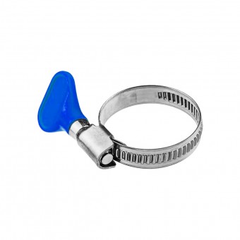 Хомут "Бабочка" нерж. 12-22 мм  Хомут "Бабочка" нерж. 12-22 мм