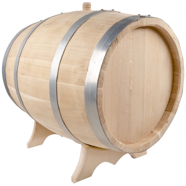 Дубовая бочка 50 л. "Профи" на подставке