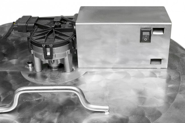 Мешалка в сборе с крышкой для зерновых заторов ПВК 80 литров Мешалка в сборе с крышкой для зерновых заторов ПВК 80 литров