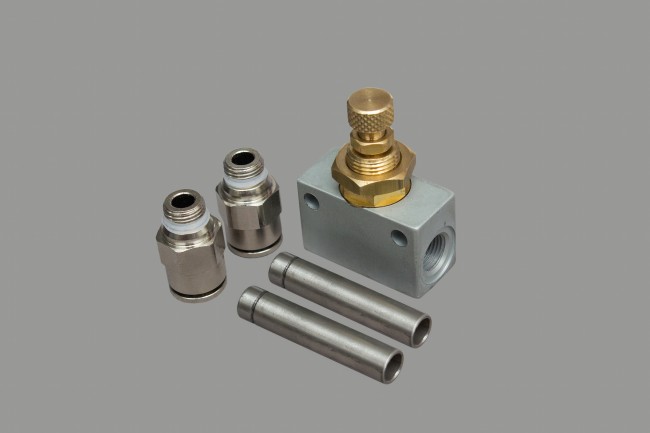 Узел регулировки отбора с помощью игольчатого клапана Узел регулировки отбора с помощью игольчатого клапана