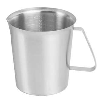 Мензурка нержавеющая сталь 1000 мл. с ручкой